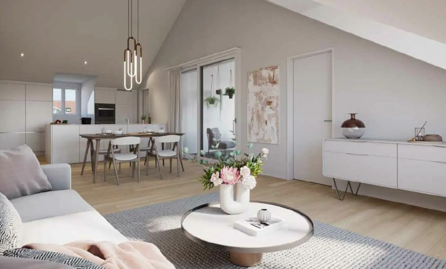 Modern 3.5-room penthouse apartment in the new construction project "Im Feld" in Othmarsingen - Photo 2 of 4