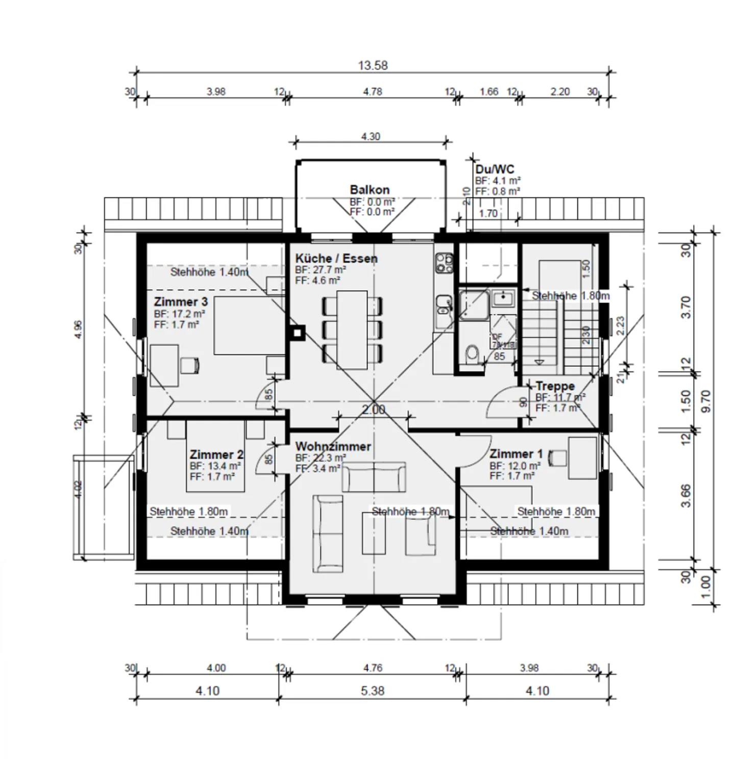 Spazioso appartamento di 4.5 locali con balcone e vista panoramica - Foto 9 di 9