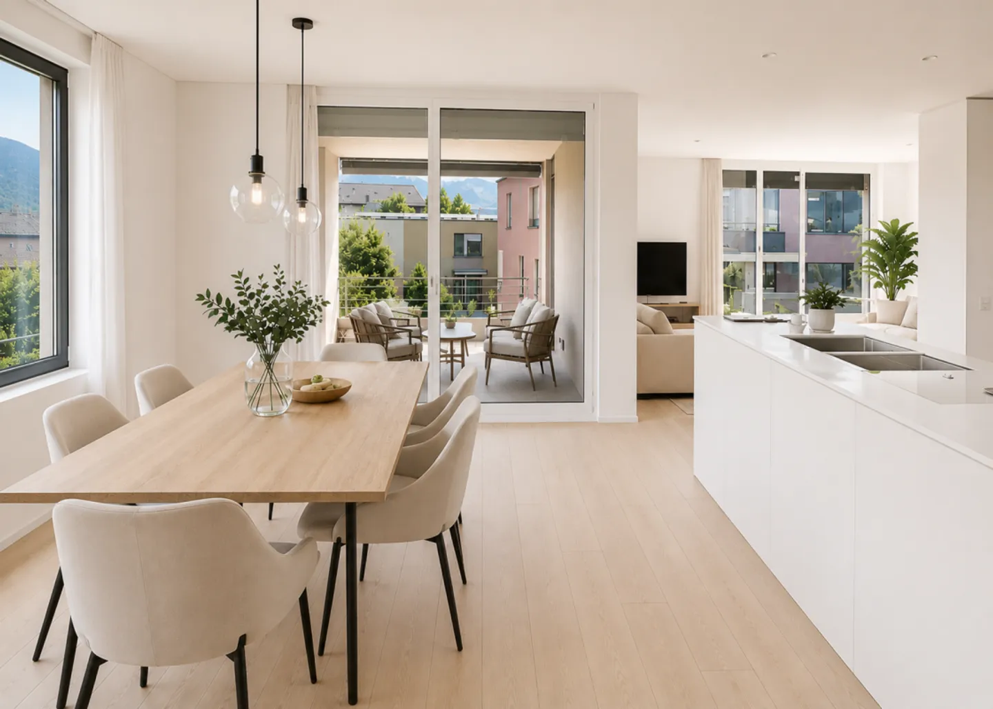 Appartement de jardin spacieux de 3,5 pièces en première occupation avec terrasse et espace vert idyllique - Photo 2 sur 7