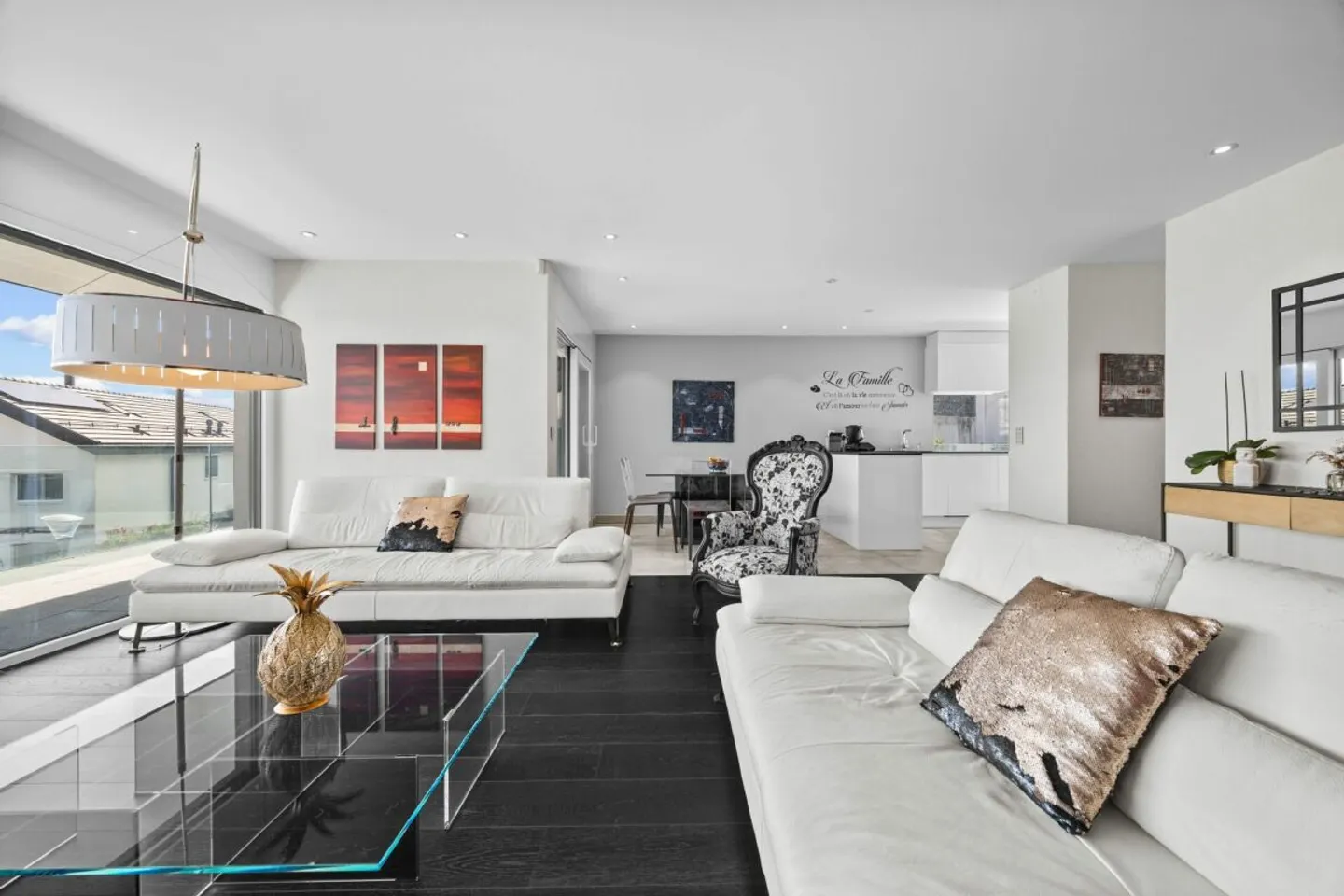 Contemporary villa with panoramic view of Lake Geneva and the Alps - Photo 9 of 13