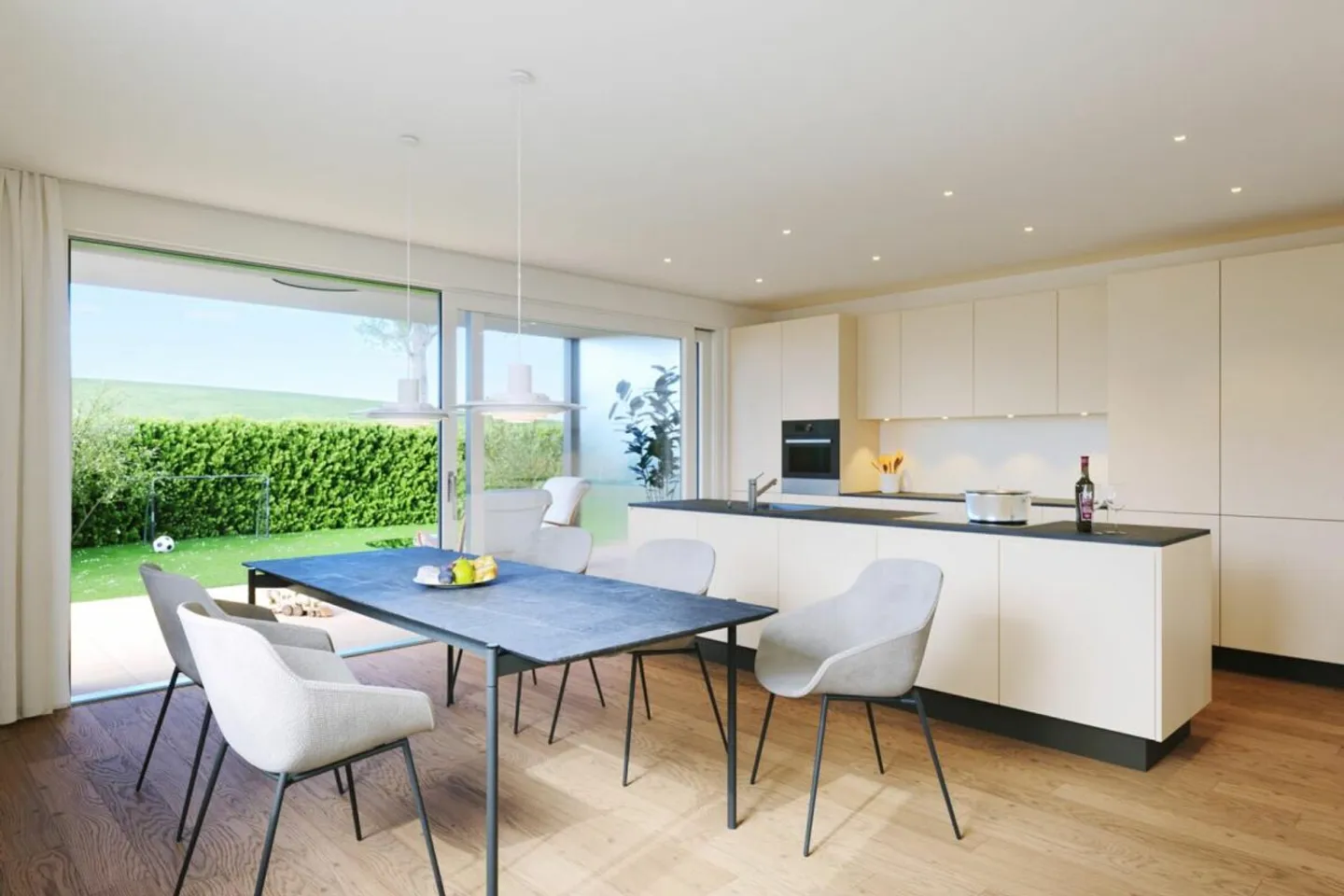 "Neubauprojekt ""Sonnenwiese"" - 4.5 Zimmer Maisonettewohnung im EG &amp; 1. OG (Wohnung Nr. 4)" - Foto 1 von 4