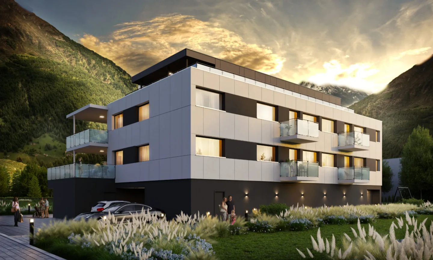 Moderno appartamento di 1,5 stanze in un nuovo edificio multifamiliare a Gampel - Foto 1 di 8