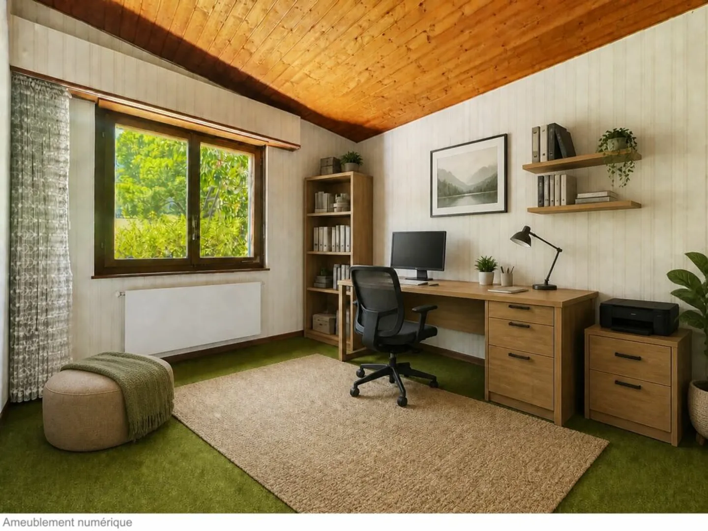 VILLA INDIVIDUELLE DE PLAIN-PIED EN BORDURE DE ZONE AGRICOLE AVEC UN RUISSEAU - Foto 11 di 13