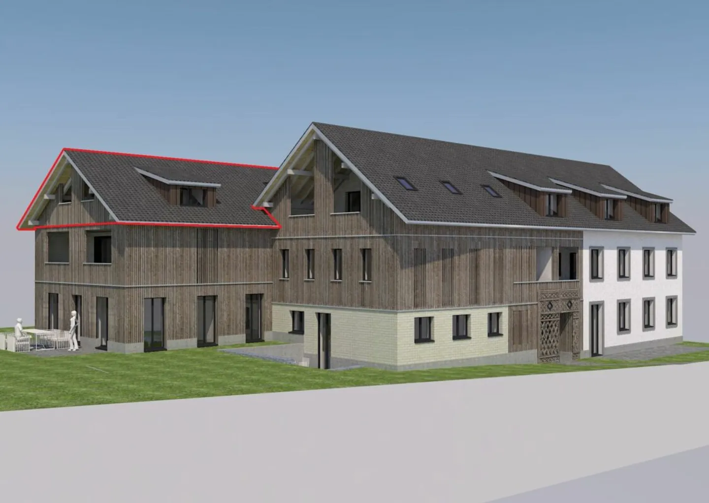 Neubau: 2.5-Zimmer-Loftwohnung (DG, Nr. 7) im ländlichen Liebensberg (Gemeinde Wiesendangen) - Photo 1 of 7