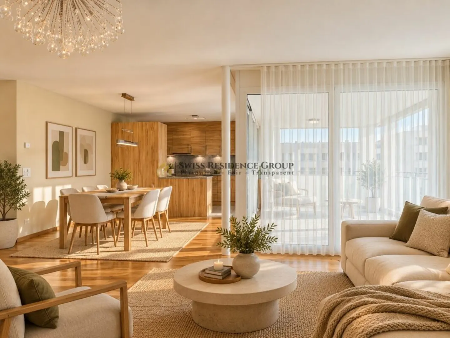 Modernes Apartment mit Abendsonne - Foto 1 von 13