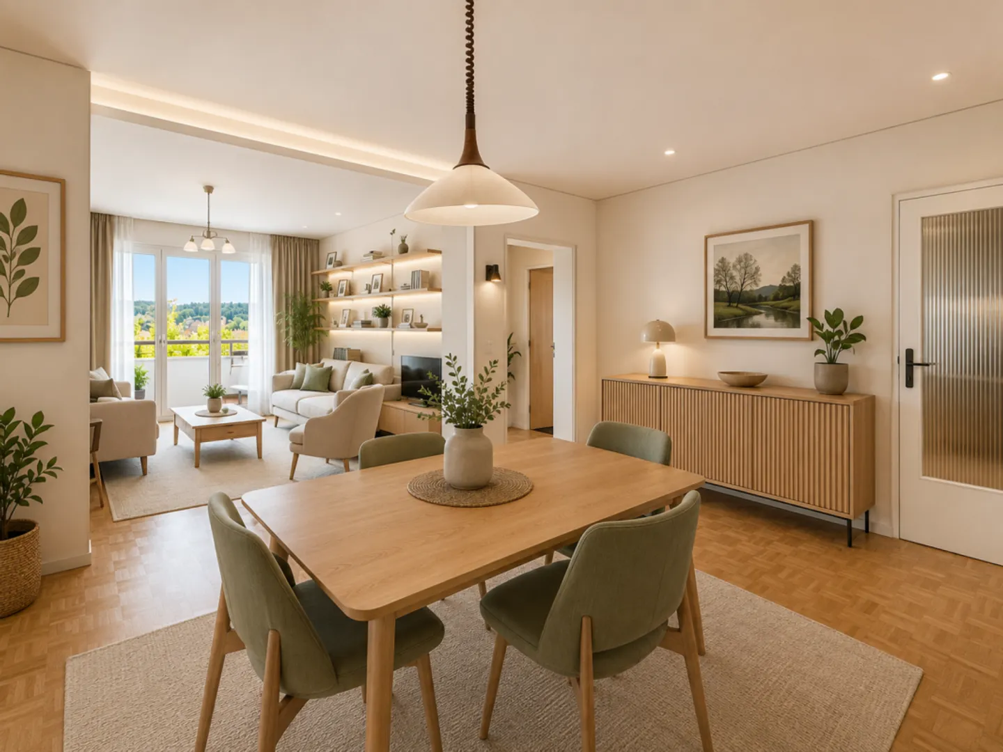 Bright 5-room apartment with balcony - Photo 5 of 13