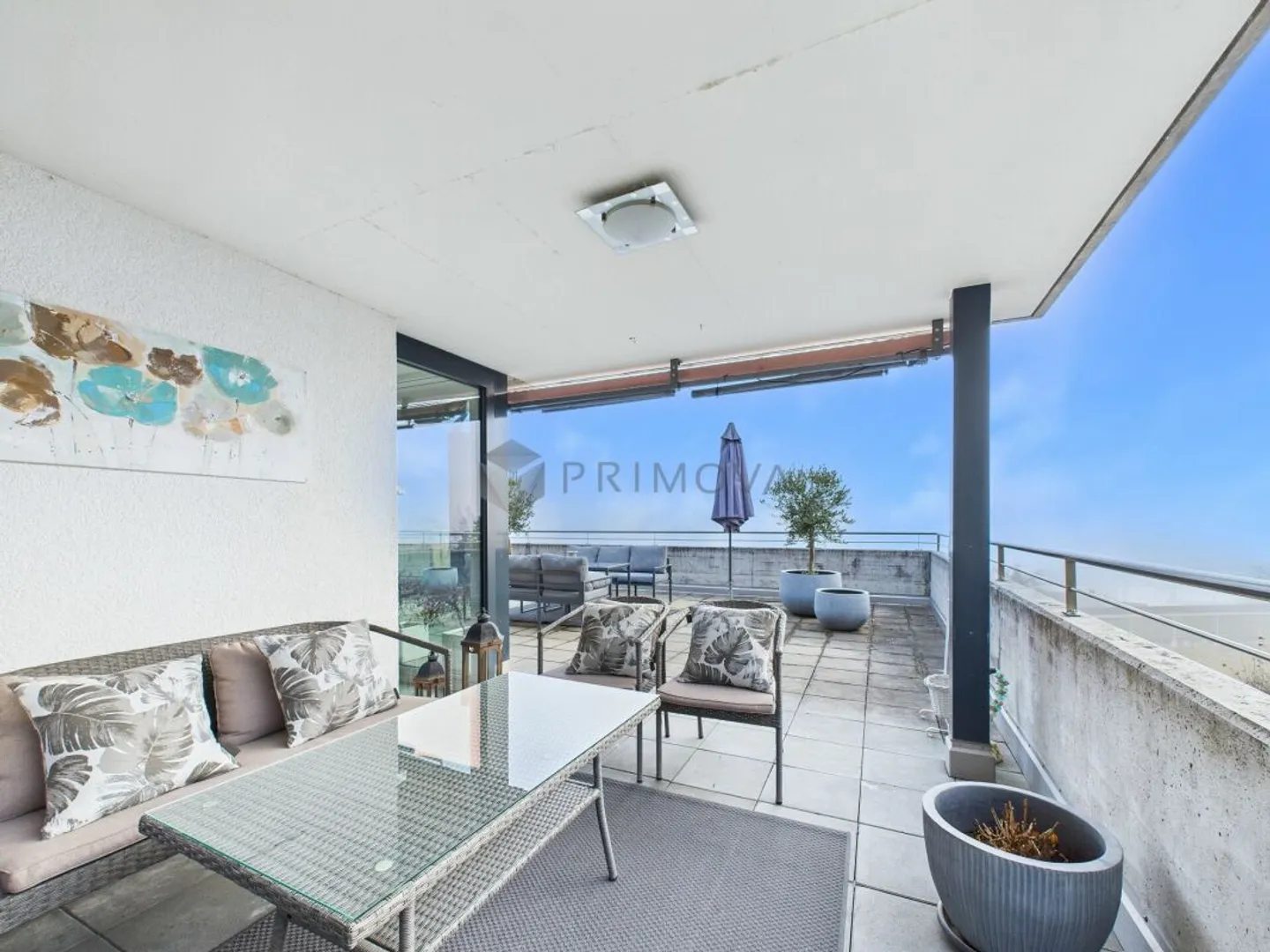 Ici vit la vue - Spacieux maison de terrasse de 5,5 pièces sur la pente sud - Photo 11 sur 13