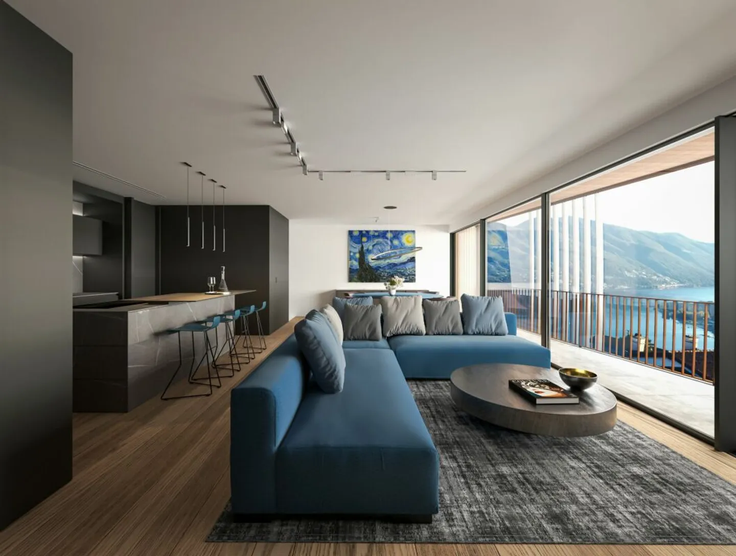 BRIONE S/MINUSIO - Moderne Reihenvilla mit privatem Garten - Foto 5 von 11