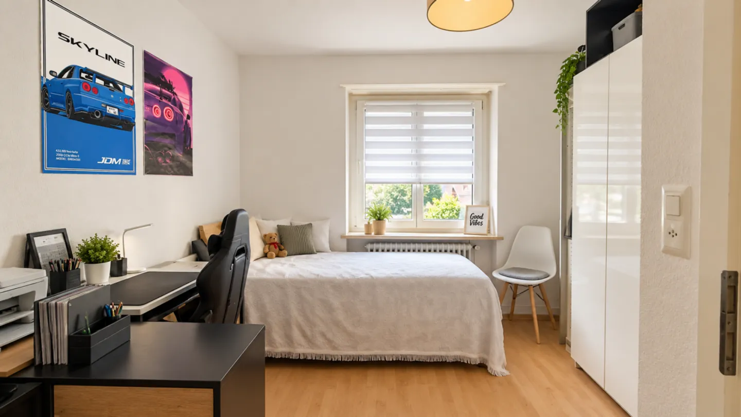 Schöne 3,5-Zimmer-Wohnung mit Balkon in der Nähe der Natur - Foto 5 von 9