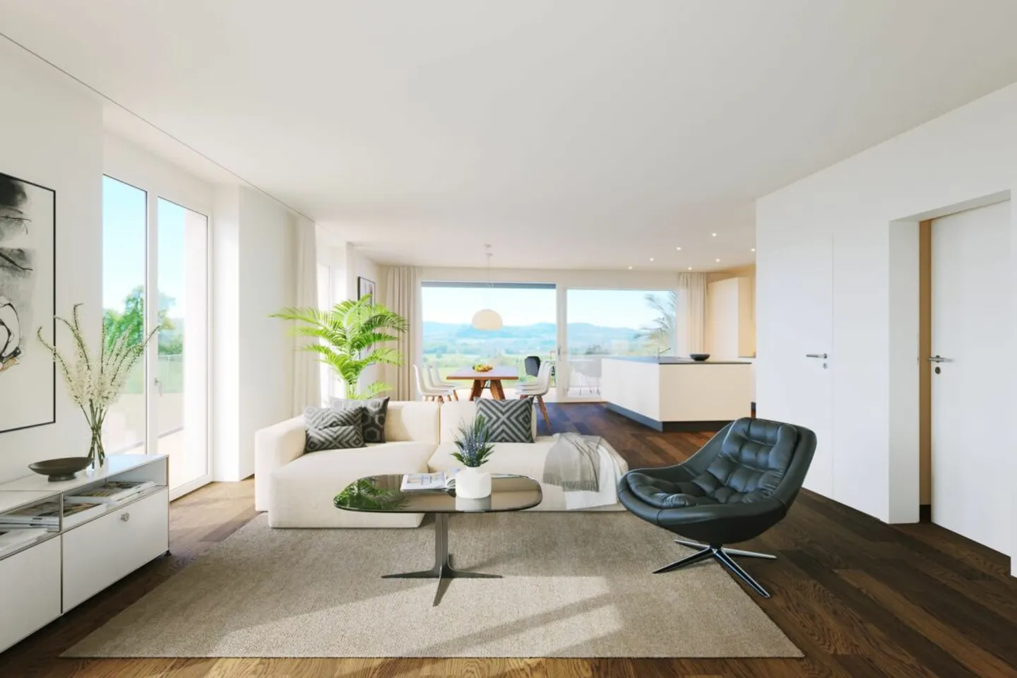 Neubau: 5.5-Zimmer-Maisonettewohnung West (Wohnung Nr. 1) - Photo 3 sur 5