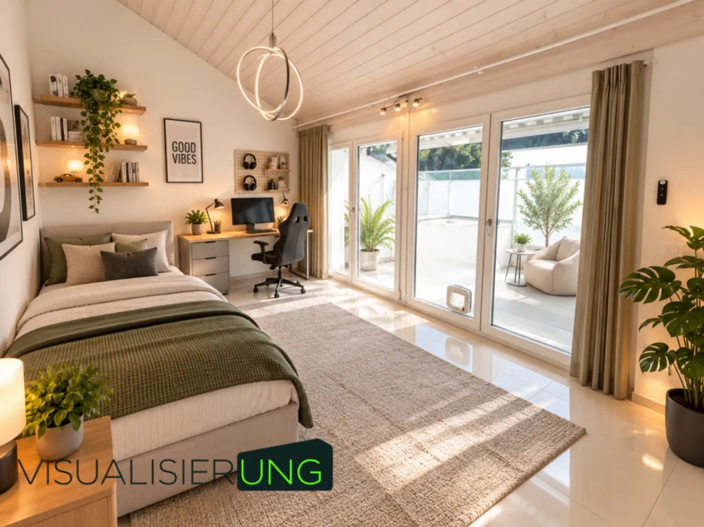 Unique penthouse apartment with a magnificent terrace and views of greenery - Photo 5 of 13