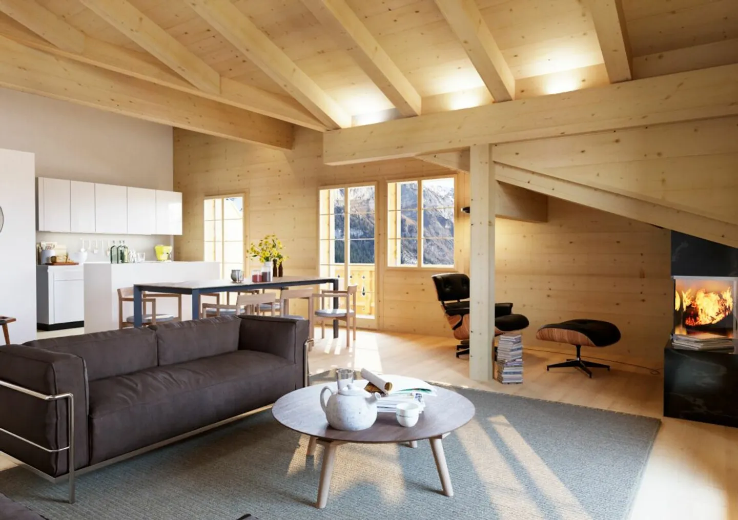 Modern 3.5-room penthouse apartment in new chalet West - Photo 3 of 4