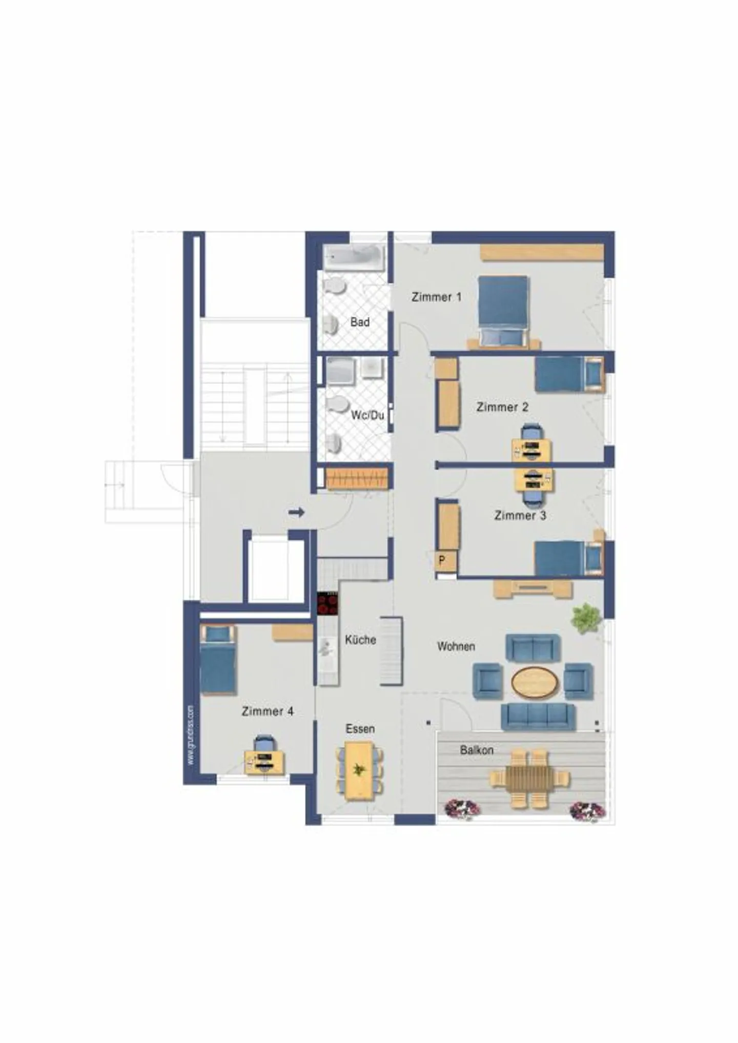Moderno appartamento di 5.5 locali in posizione familiare a Büren NW - Foto 7 di 7