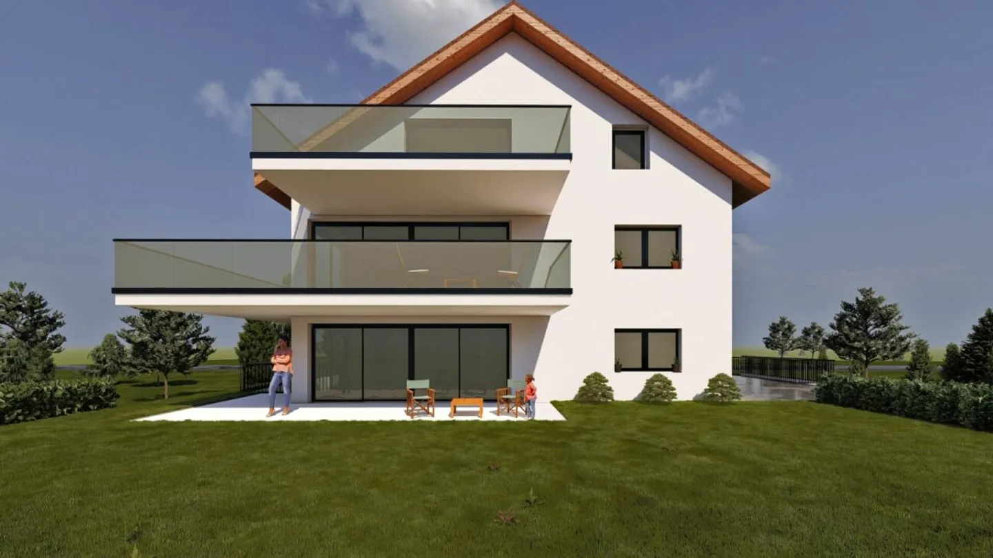 Terreno attraente con progetto e permesso di costruzione a Meinisberg - Foto 5 di 6