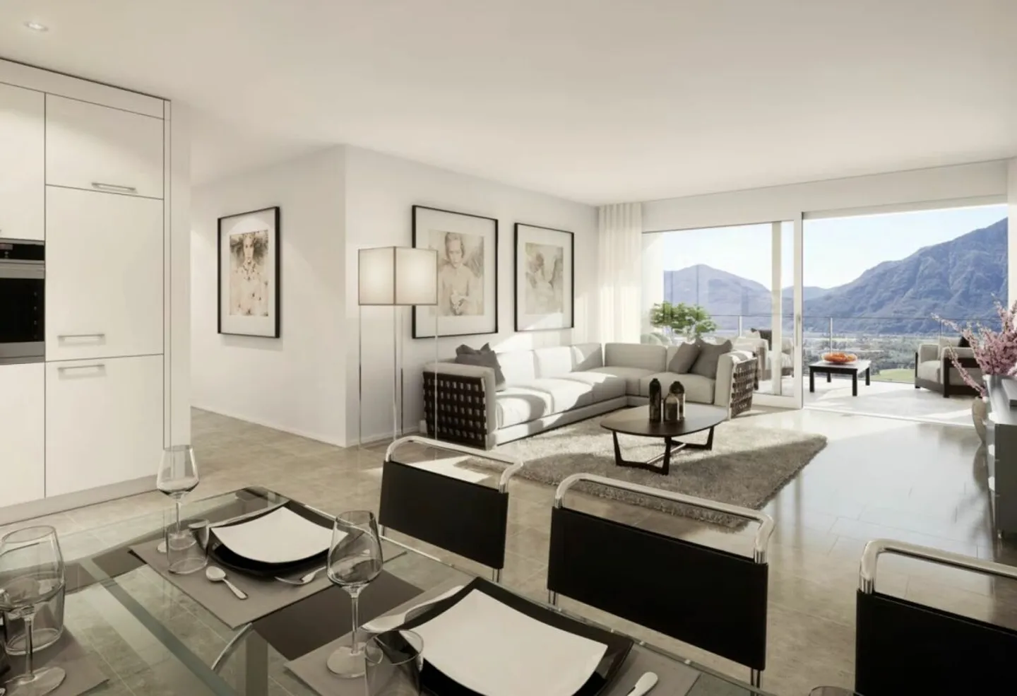 Appartement exclusif de 4,5 pièces avec vue sur le lac au Lago Maggiore à Gordola - Photo 5 sur 10