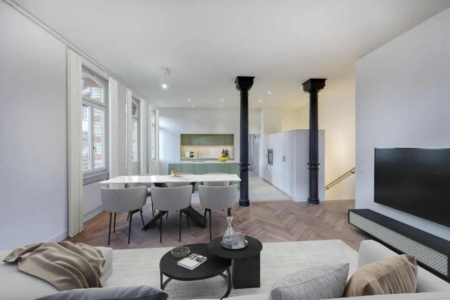 Exclusive 3.5-room garden apartment - Historic charm meets modern living luxury - Photo 1 of 10