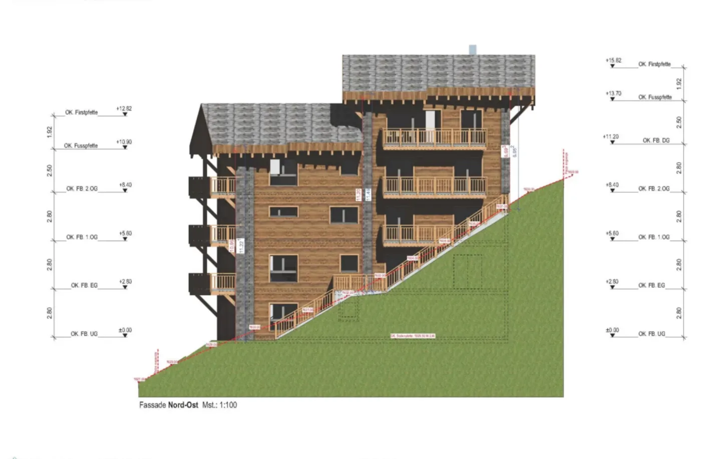 Projet de nouvelle construction de première classe à Zermatt Hôtel ou 4 appartements en duplex - Résidence principale - Résidence principale - Photo 7 sur 13