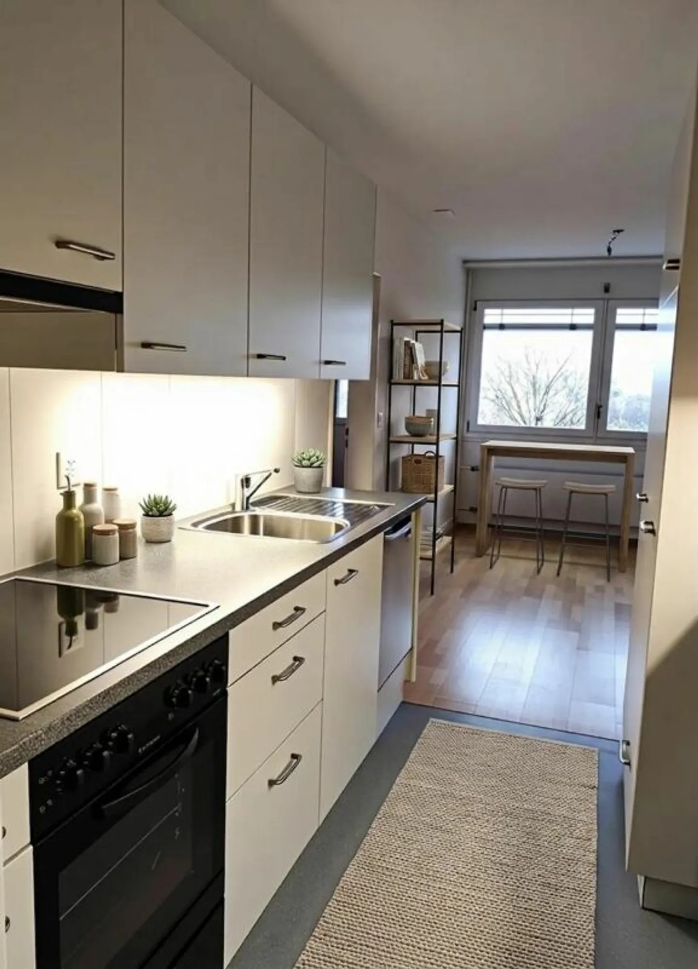 Partially renovated 4.5-room apartment on the 6th floor in Ittigen with washing tower - Photo 2 of 9