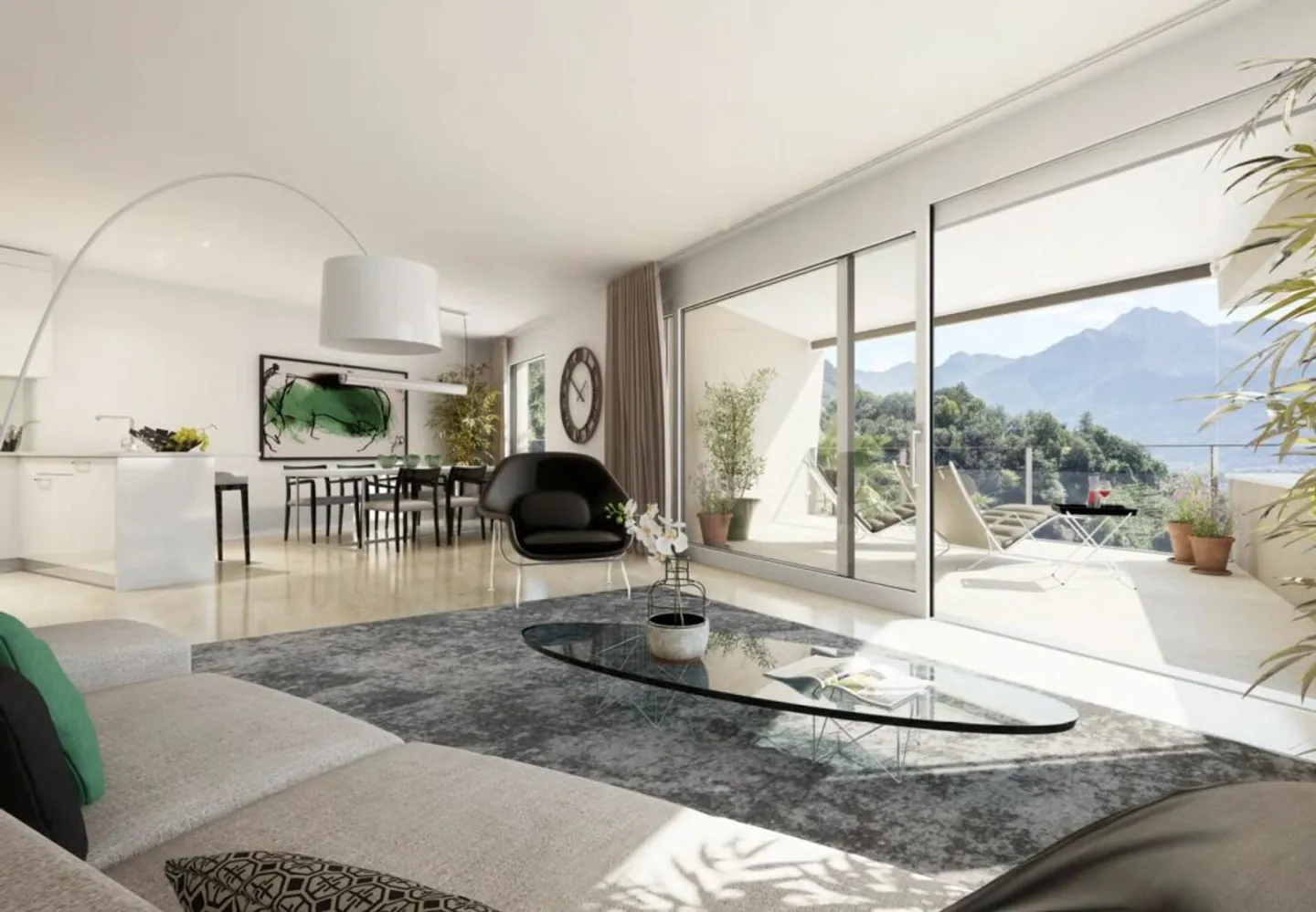 Appartement exclusif de 4,5 pièces avec vue sur le lac au Lago Maggiore à Gordola - Photo 7 sur 10