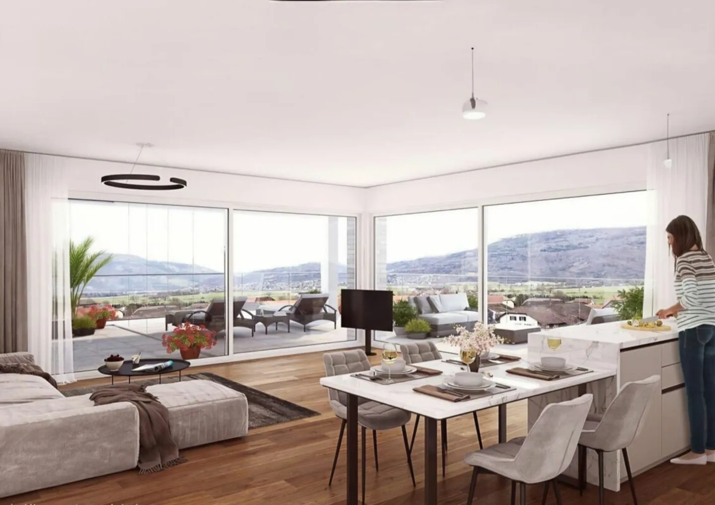 High-quality 1st floor 2.5-room apartment in an attractive new building! - Photo 1 of 3