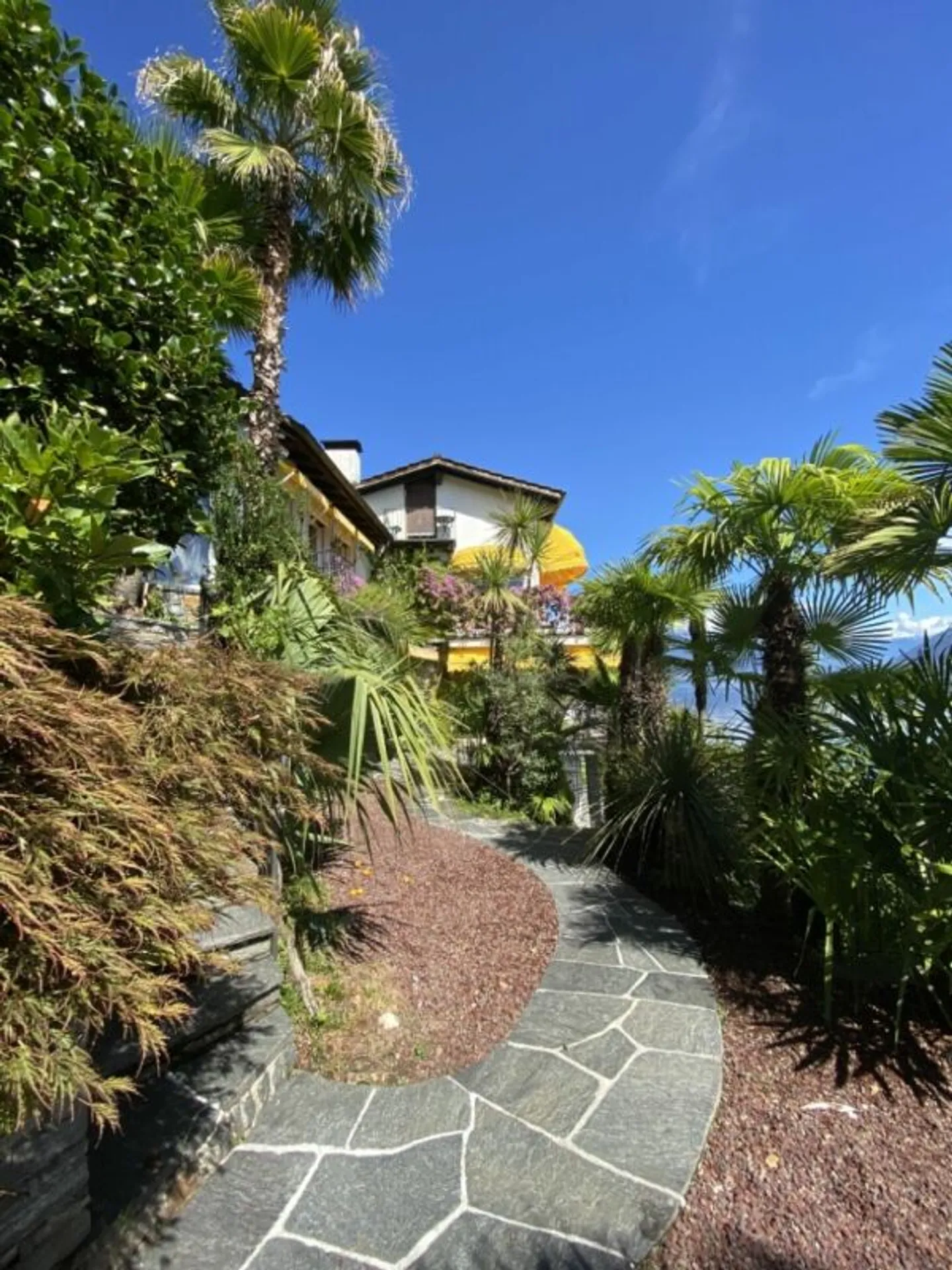 Villa Méditerranéenne avec Piscine à Débordement et Vue Panoramique sur le Lac à Brissago - Photo 9 sur 13