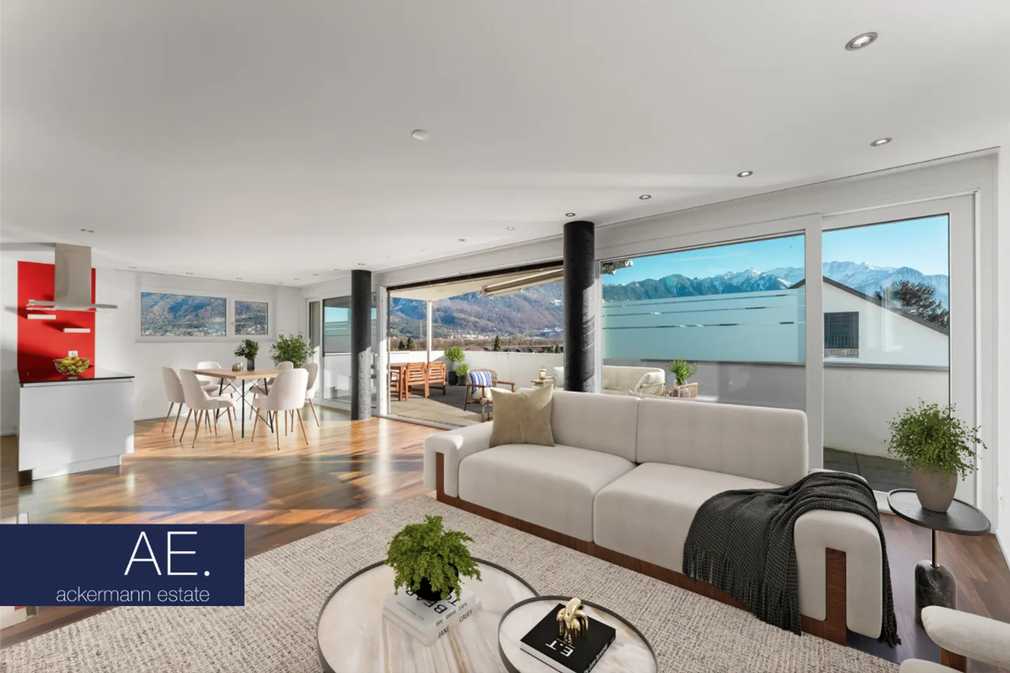 Exklusiv Wohnen - mit Weitblick über die Dächer von Buchs - Foto 4 von 13