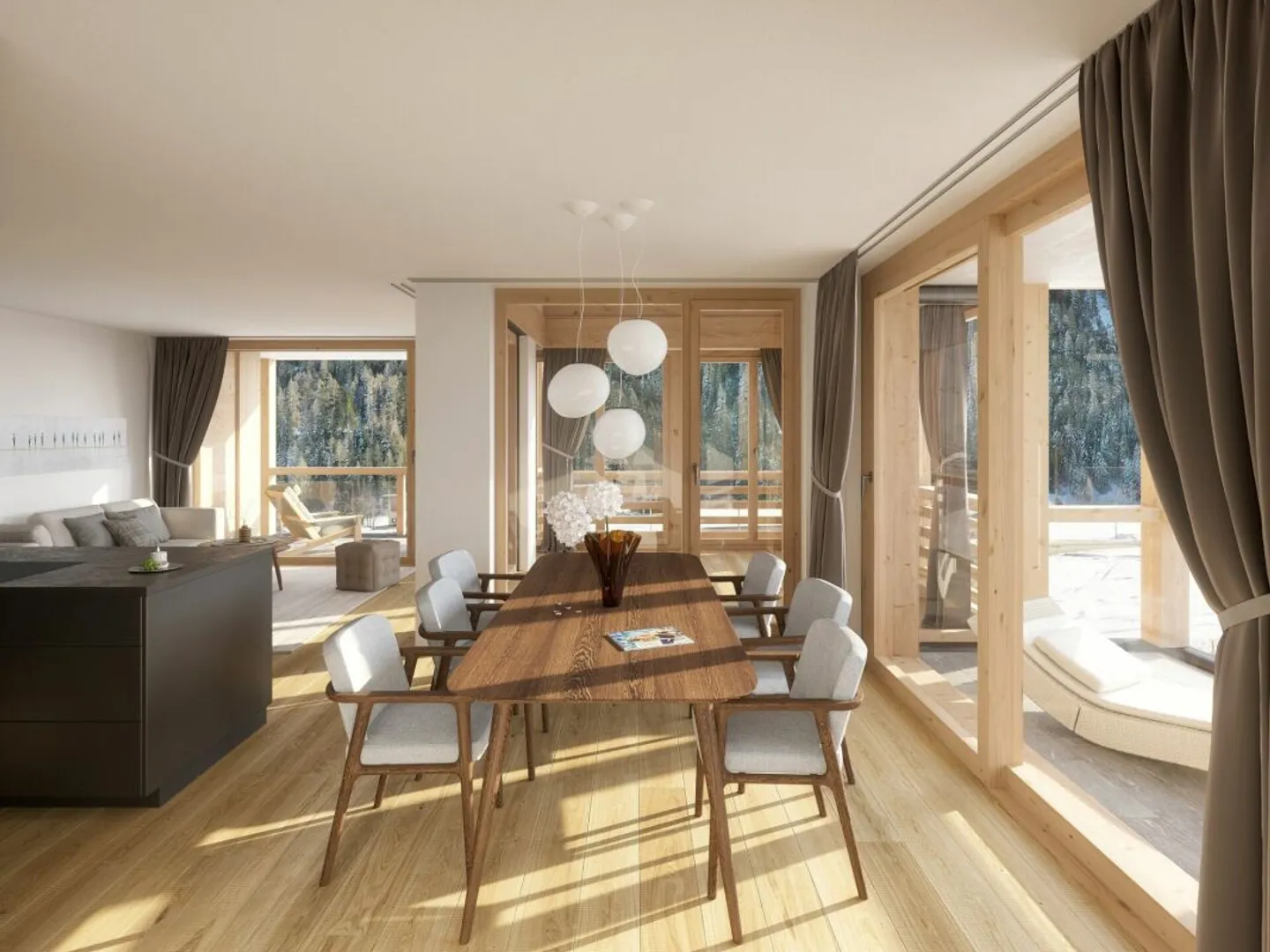 Modernes Apartment in Davos - Foto 3 von 7