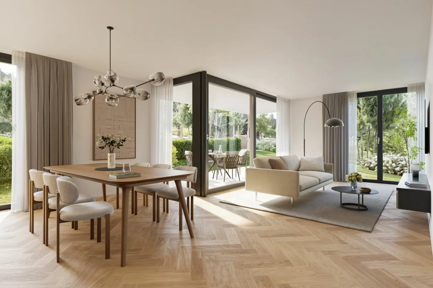 Dernier appartement de jardin 4.5 pièces (nouvelle construction) avec aménagement intérieur luxueux - Photo 2 sur 7