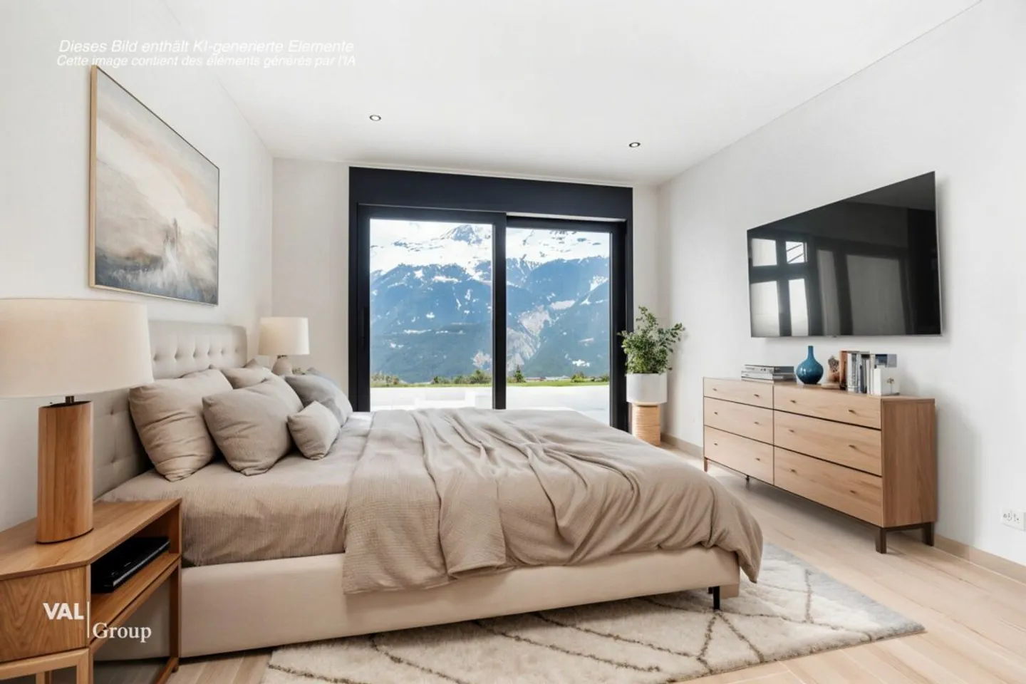 Modern architecture and stunning view of the Valais Alps - Photo 7 of 13