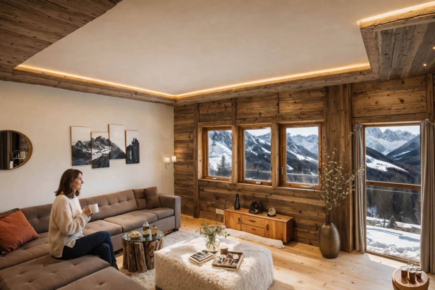 Panorama alpino unico - Superbo appartamento luminoso e spazioso di 4,5 stanze. - Foto 6 di 13