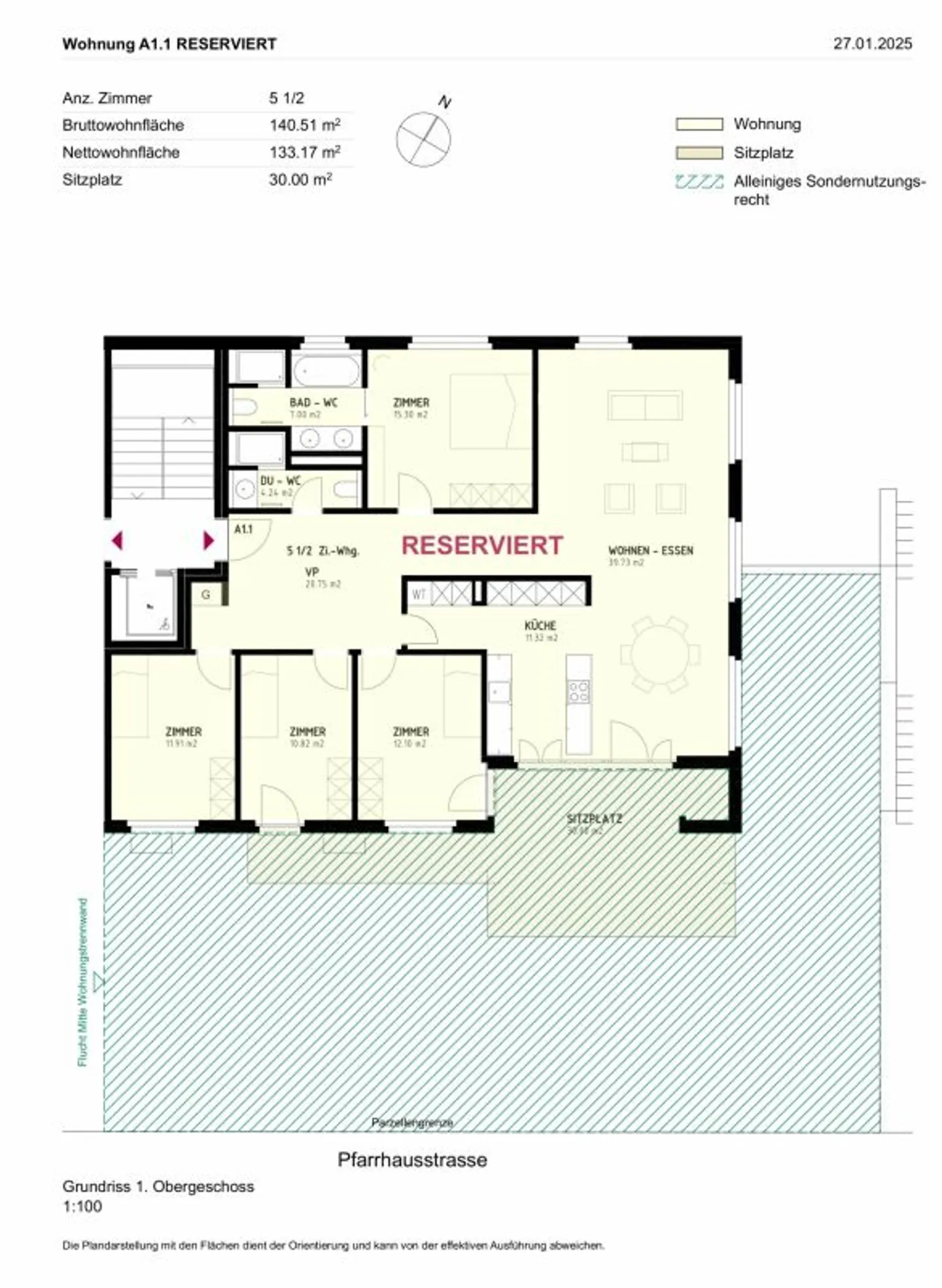 Geräumige Gartenwohnung in Bäretswil - Foto 1 von 13