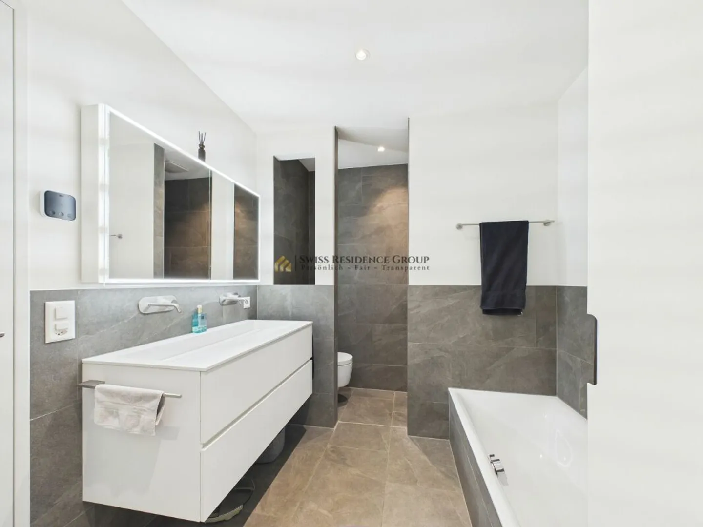 Appartamento panoramico di design luminoso con vista sul parco, terrazza e architettura moderna a Basilea - Foto 11 di 13