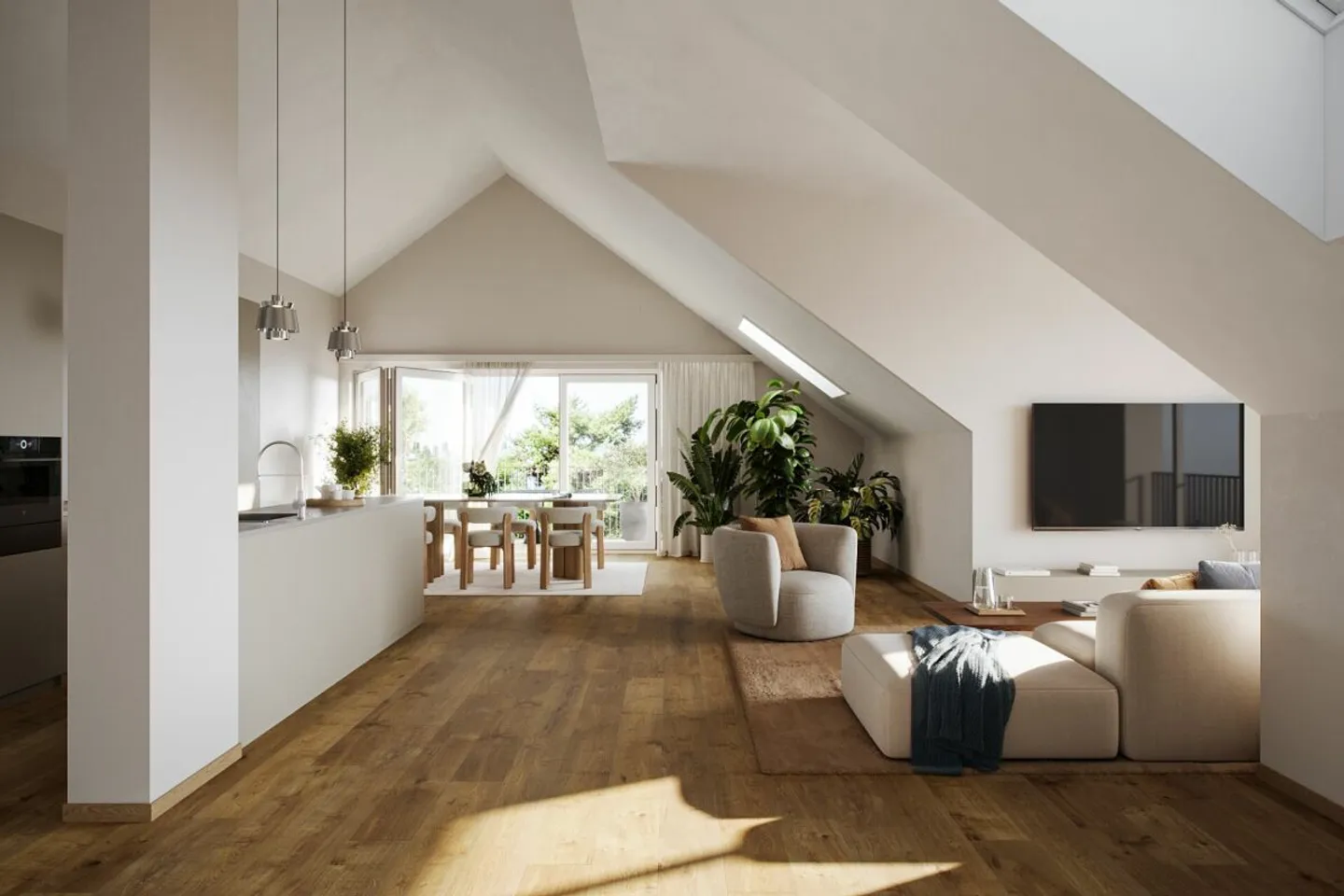 Penthouse apartment with loft feeling and panoramic view towards the lake! - Photo 1 of 8