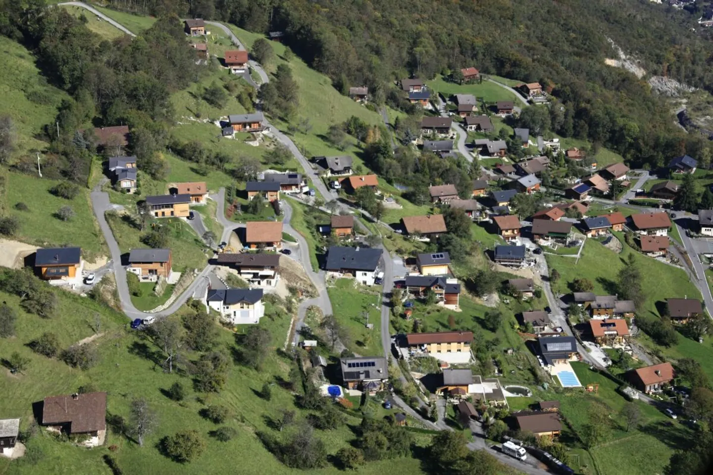 Bebaubares Hanggrundstück in Neyres bei Collombey_Muraz - Foto 1 von 1