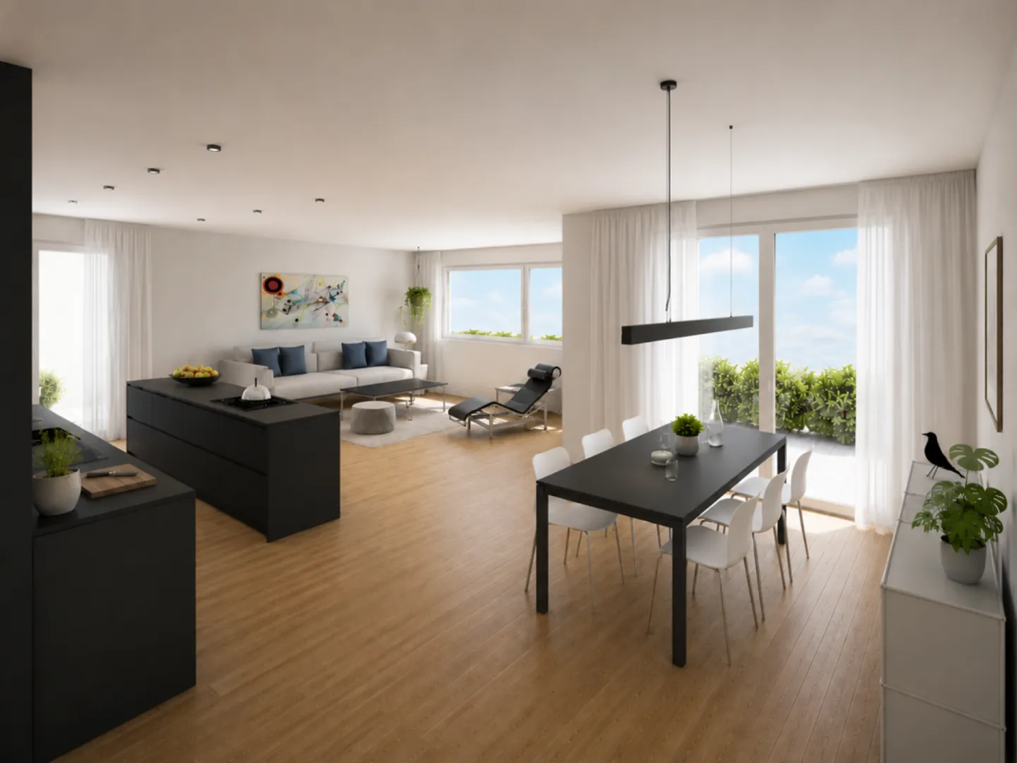 Appartement spacieux avec terrasse, vue sur la montagne et jardin privé - Photo 1 sur 10