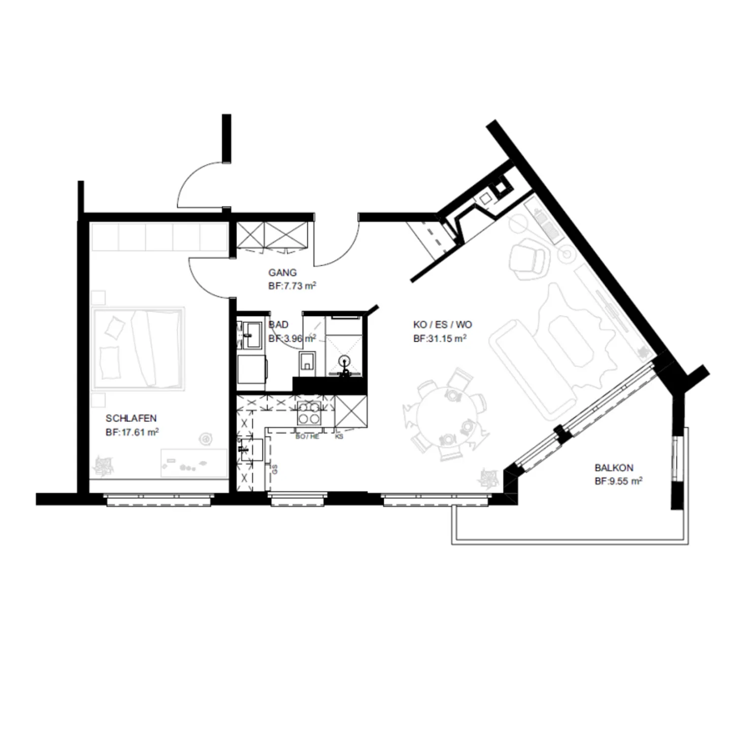 Moderne 2.5-Zimmer-Wohnung in Horn - Foto 12 von 12