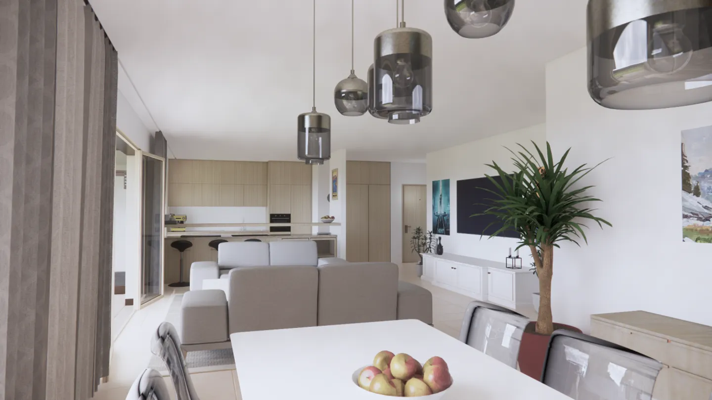 Promotion Résidence du Moulin, Bernex - Appartement B12 au 1er étage dans une cadre résidentiel et calme en campagne - Photo 4 sur 4