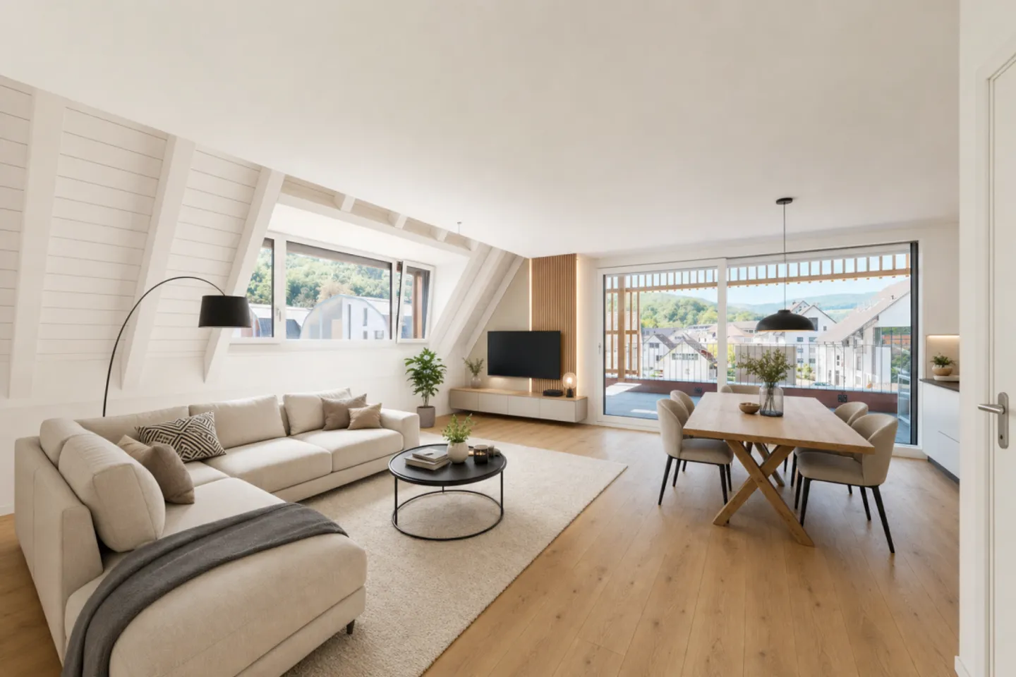 Vivre dans le village - Nouvel appartement en maisonette de 4,5 pièces - Photo 3 sur 13