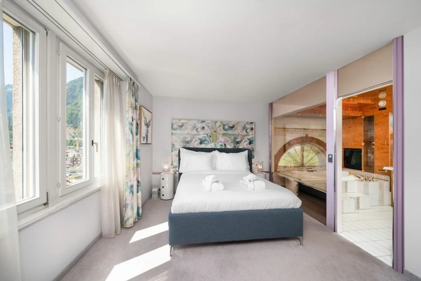 Stilvolle Turmwohnung mit Alpenblick, Interlaken - Foto 4 von 13