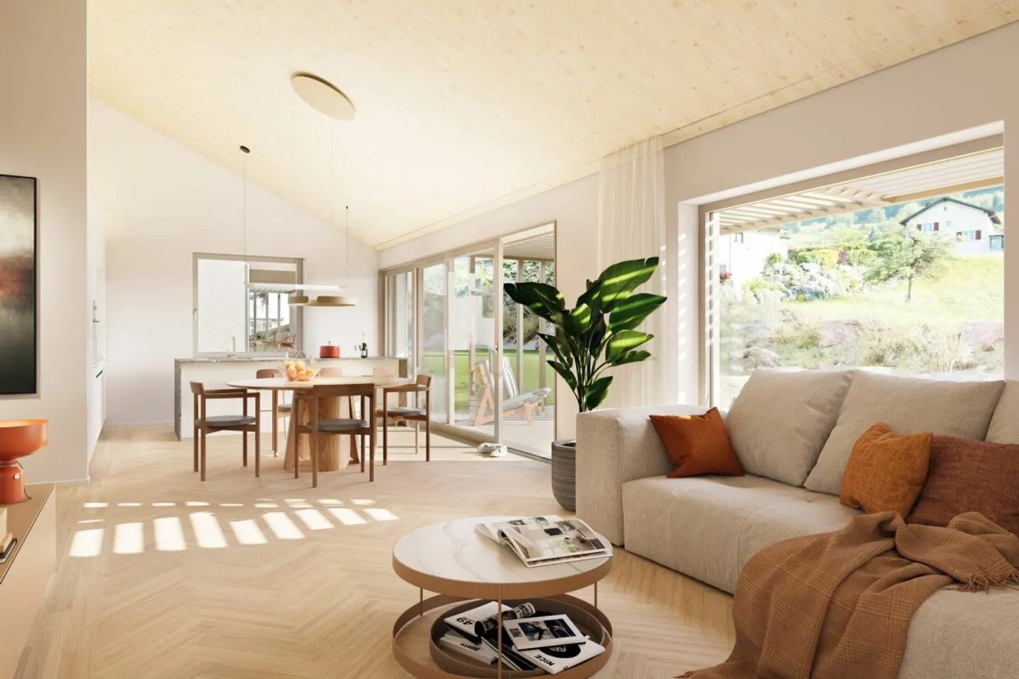 Stilvolle Neubauwohnung in Wangs - Foto 2 von 7