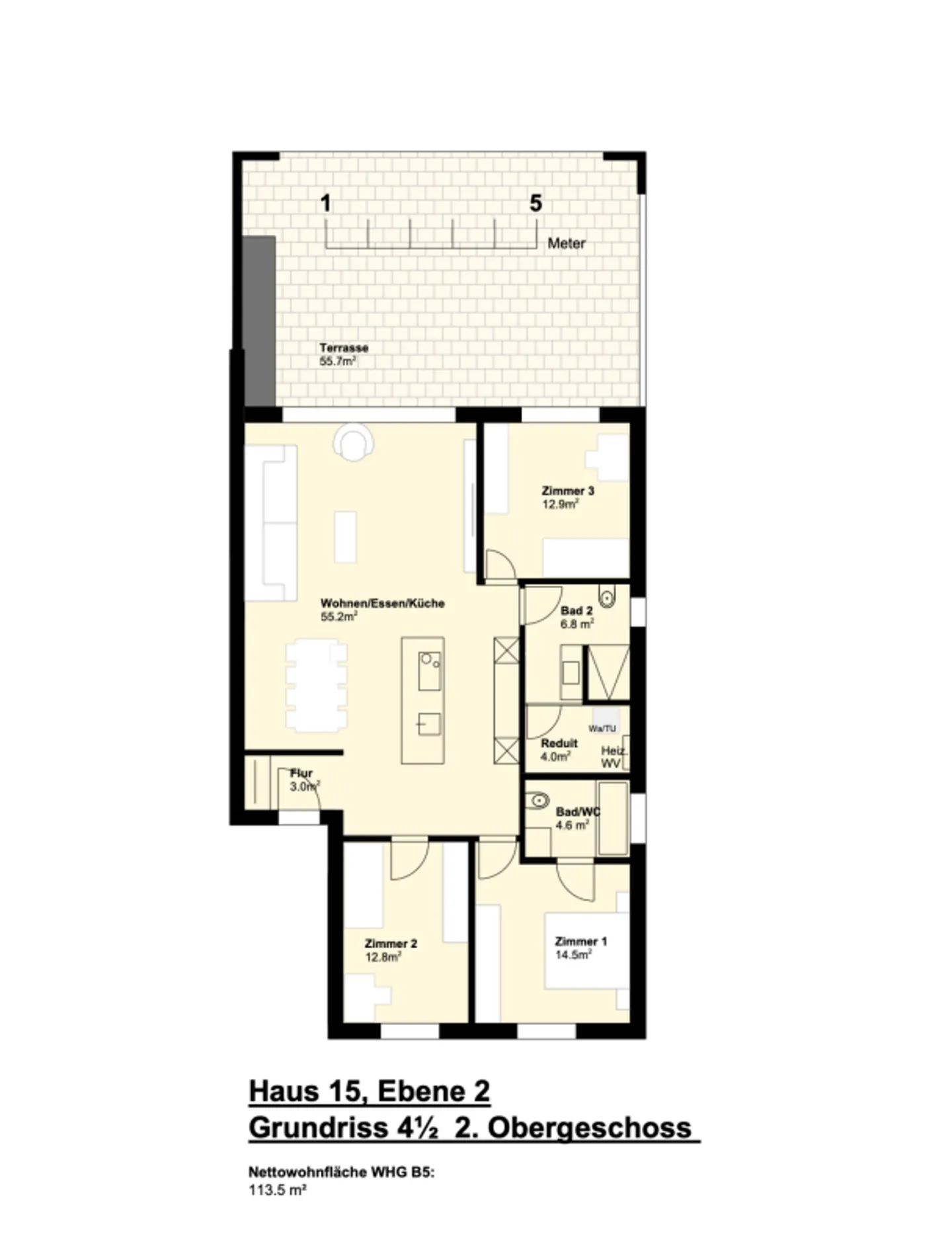 VIVRE DANS UN EMPLACEMENT CENTRAL PARFAIT; Appartement de 4 1/2 pièces A6 - Photo 7 sur 11