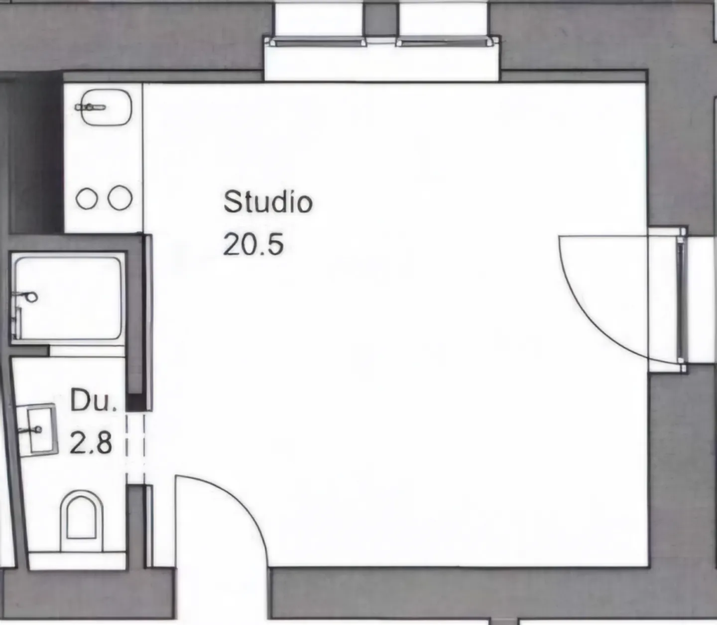 Moderno gioiello di studio con accesso al giardino a Hottingen - Foto 10 di 10