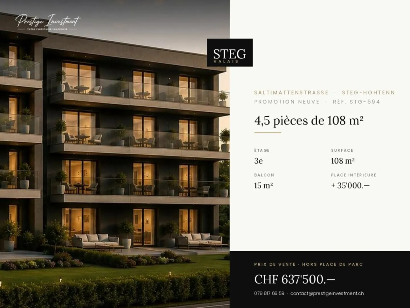 STG-694 ? 4,5 pièces de 108 m², dernier étage, CHF 637'500.-- - Photo 1 of 5
