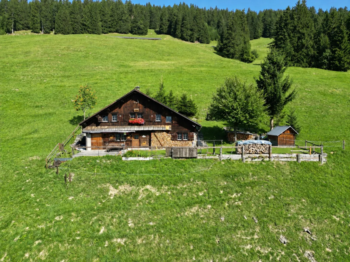 Freistehendes Ferienhaus an ruhiger und sonniger Lage in Elm, Gemeinde Glarus Süd - Foto 1 von 13