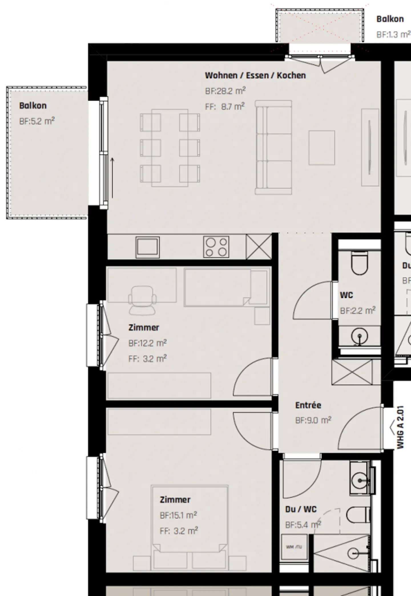 ERSTBEZUG: Luxuriöse 3.5-Zimmer Wohnung an zentraler Lage in St. Gallen - Foto 5 di 5