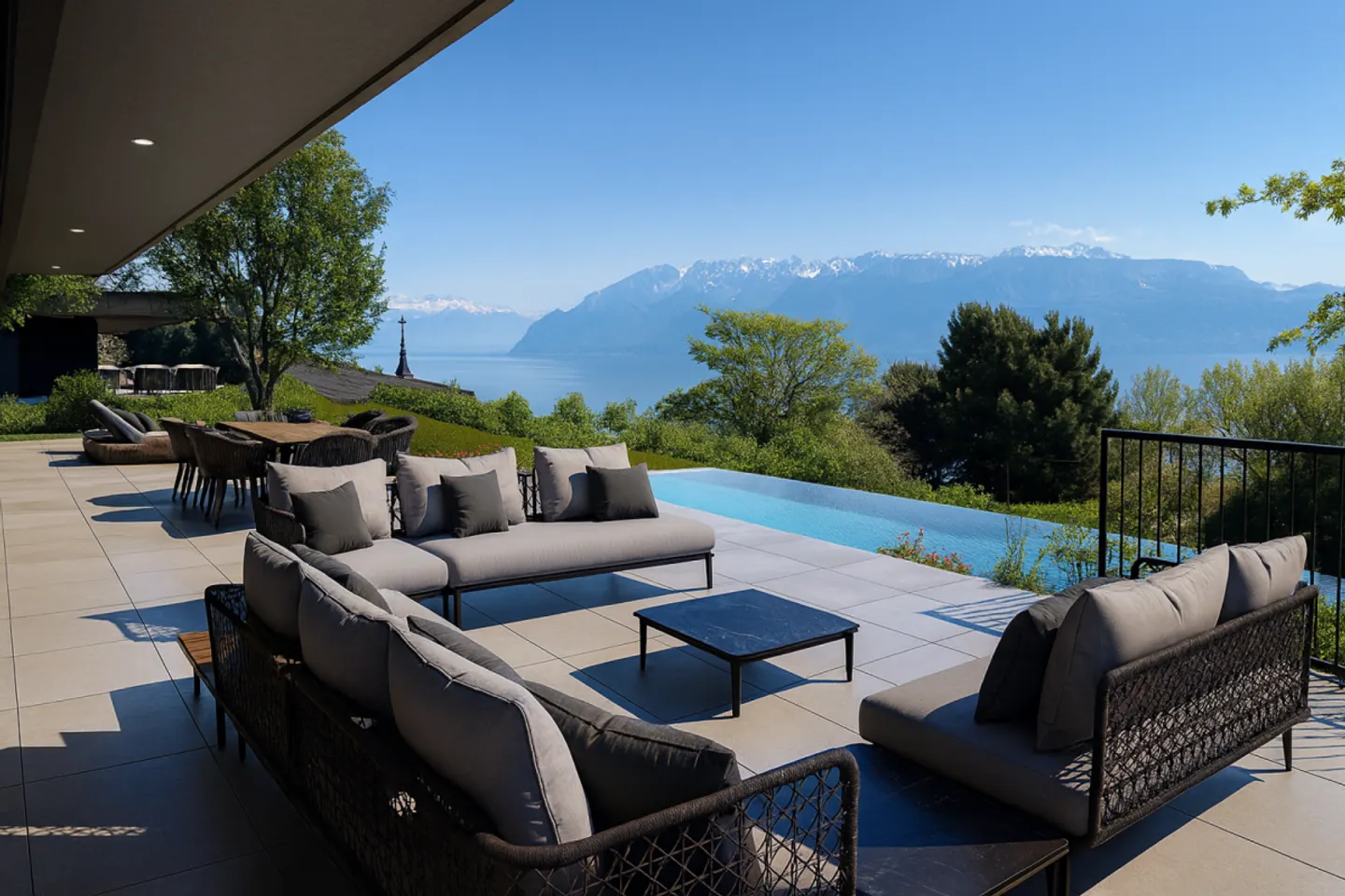 Magnificent 5.5-room villa with panoramic views of Lake Geneva - Photo 6 of 9