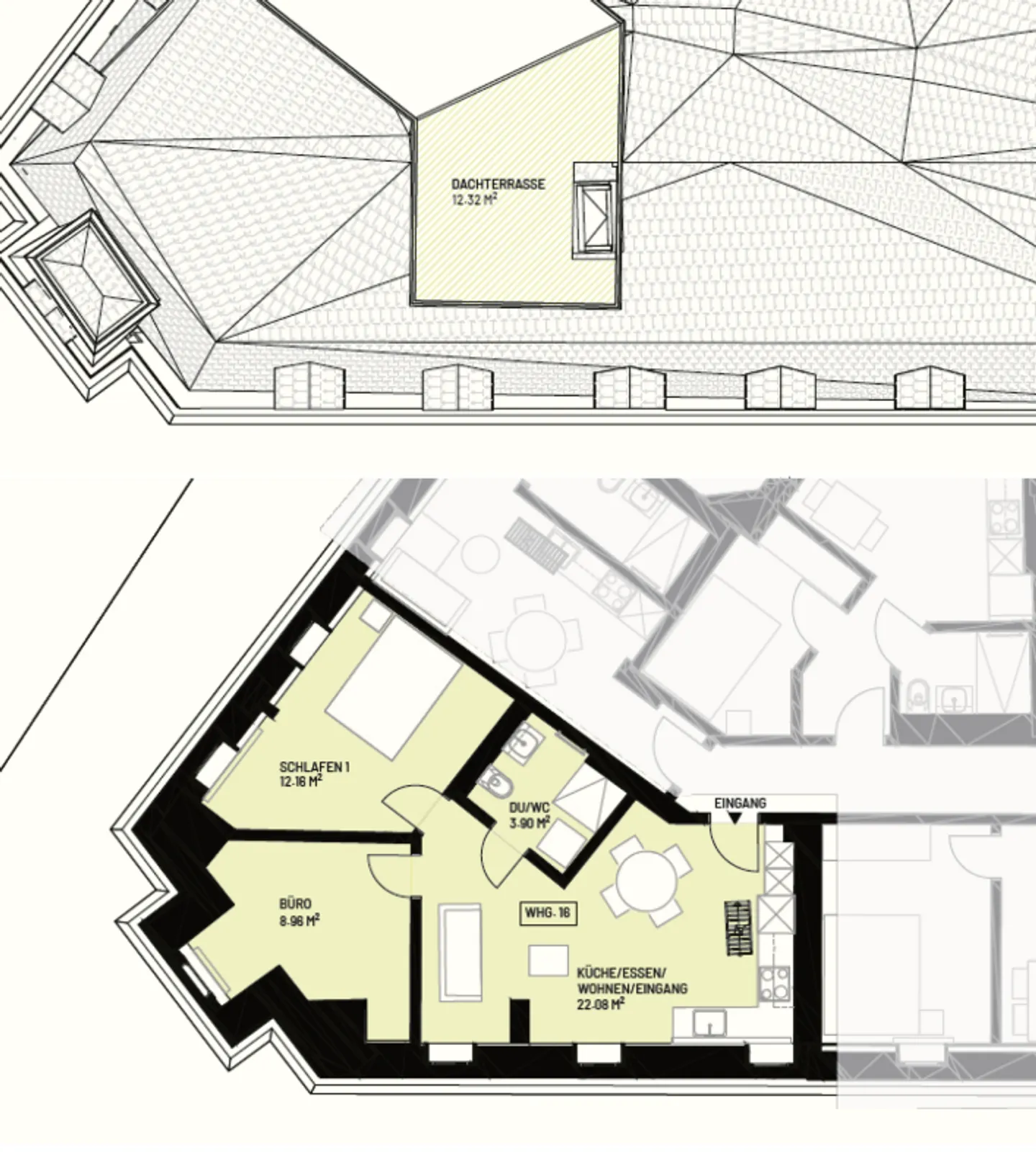 EXCLUSIF : Appartement 3.5 pièces avec standard de développement moderne et terrasse sur le toit à 360° - Photo 8 sur 8