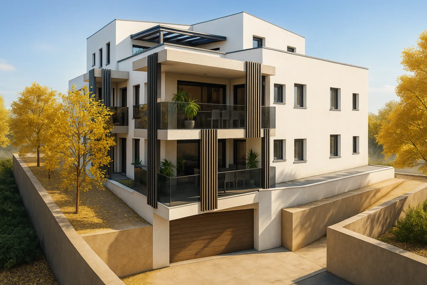 Studio di Nuova Costruzione: Vita Moderna Tra Viti e Montagne - Foto 1 di 2