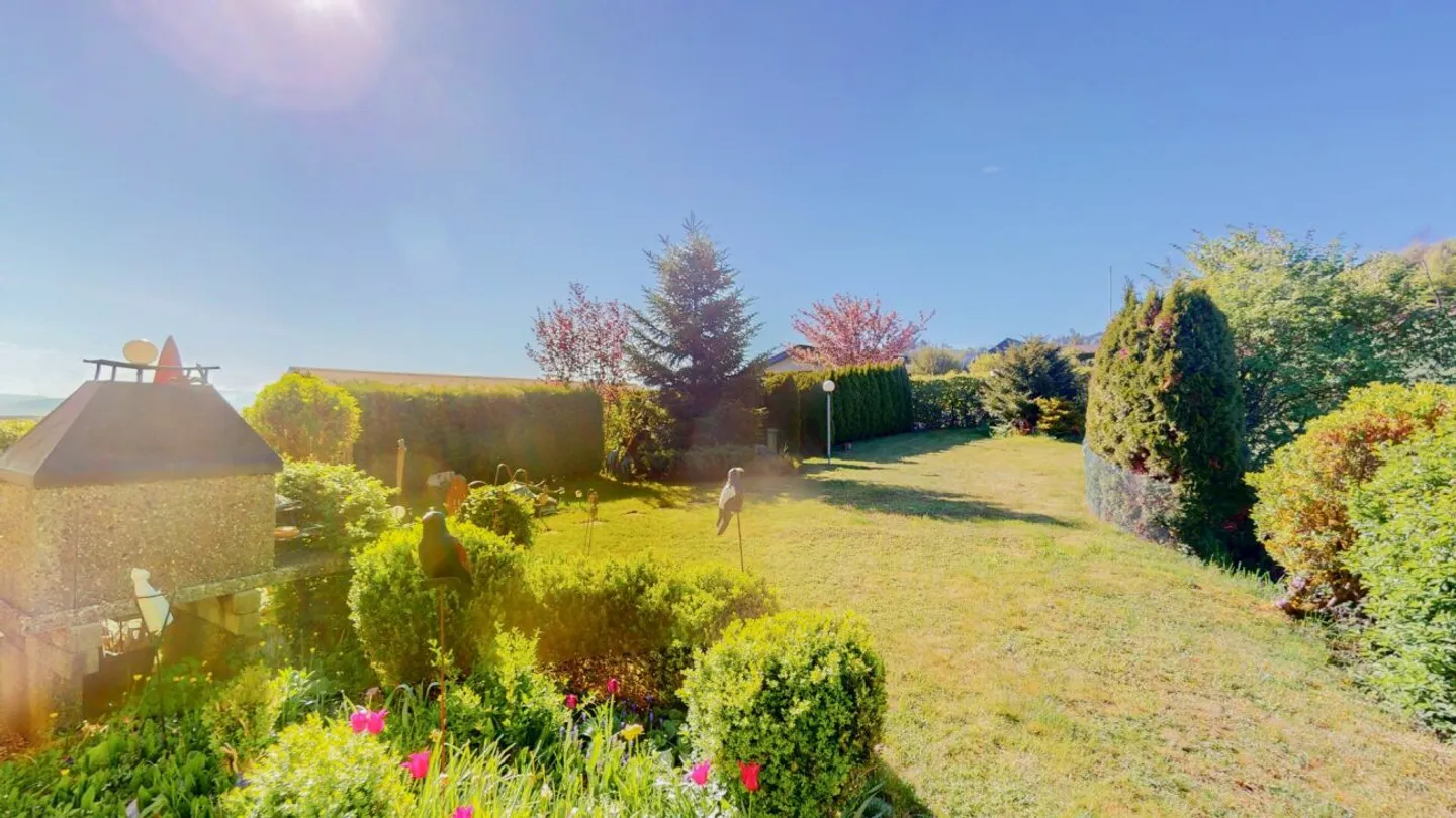 5½ pièces, grand jardin, beaucoup de calme et vue sur le 'Belpmoos' - Photo 1 sur 13