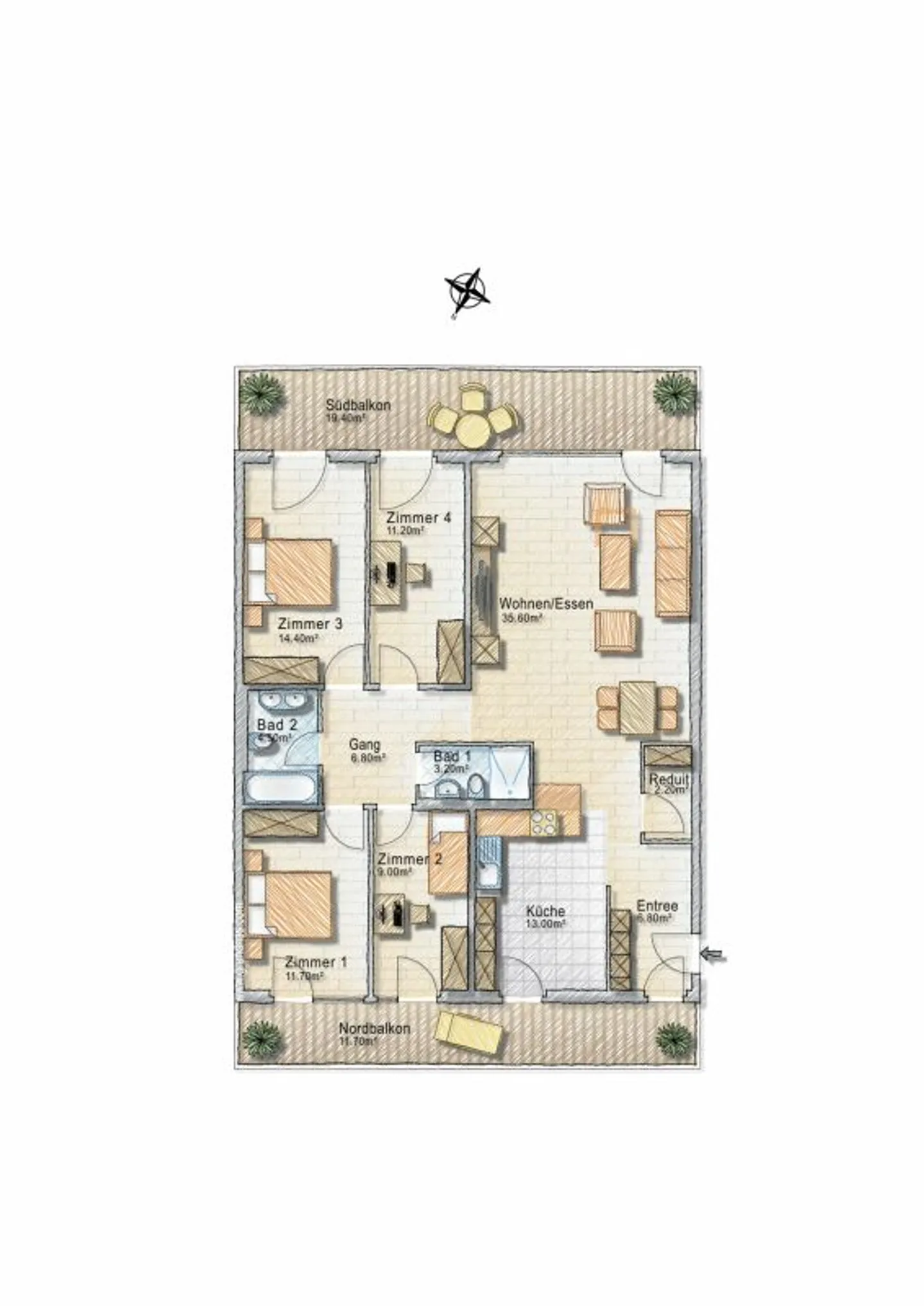Première occupation : Appartement 5.5 pièces entièrement rénové et lumineux dans un emplacement calme - Photo 10 sur 10